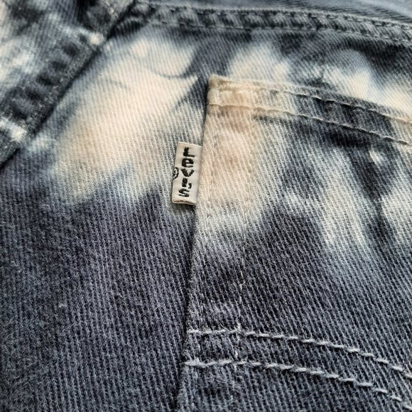Levi's 508 Men's Navy Tie Dye Jean Shorts Size 36 - Picture 6 of 9